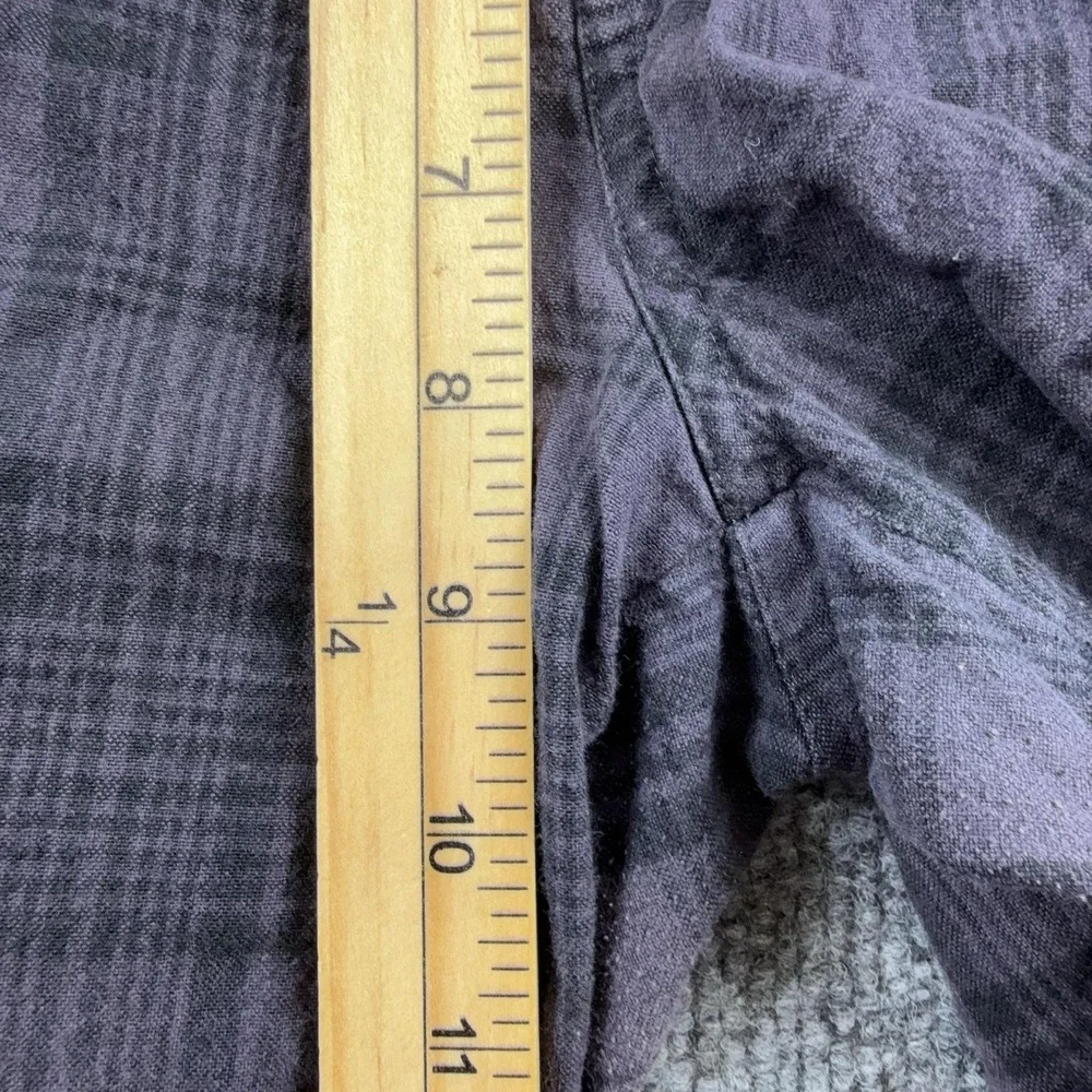 Fox Shorts Mens 36 Purple Plaid Chino 11 Inseam Flat Front Casual Cotton Pockets